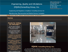 Tablet Screenshot of eqvalconsultinggroup.com